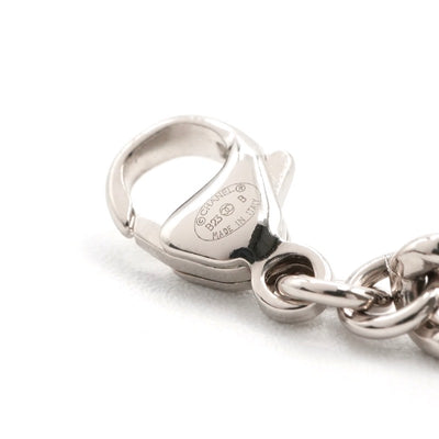 シャネル CHANEL ブレスレット バングル カフ シルバー ハート ラインストーン ココマーク