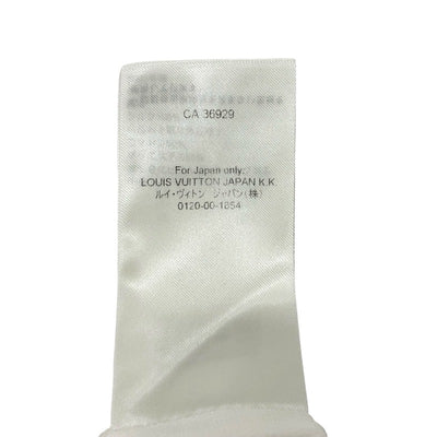 ルイヴィトン LOUIS VUITTON フラウンスカラードレス モノグラム ワンピース シルク ホワイト 白