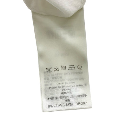 ルイヴィトン LOUIS VUITTON フラウンスカラードレス モノグラム ワンピース シルク ホワイト 白