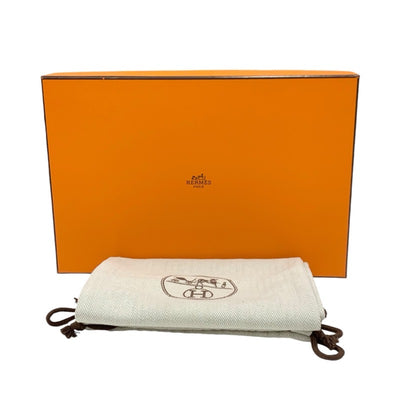 エルメス HERMES オラン サンダル 靴 シューズ レザー ホワイト 白 フラットサンダル