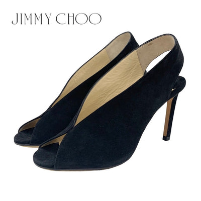 ジミーチュウ JIMMY CHOO サンダル 靴 シューズ スエード ブラック 黒