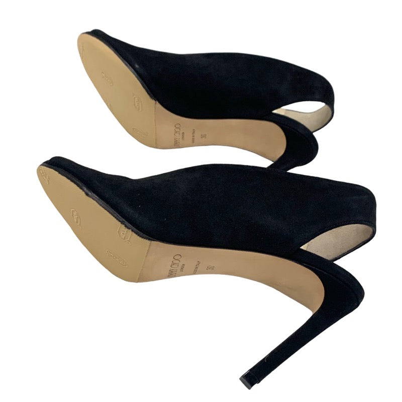 ジミーチュウ JIMMY CHOO サンダル 靴 シューズ スエード ブラック 黒