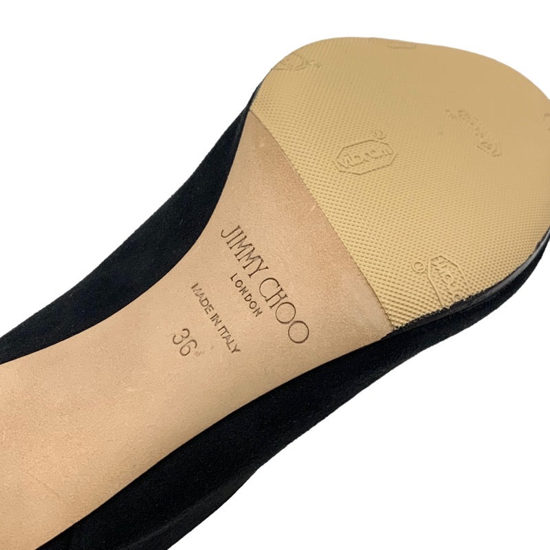 ジミーチュウ JIMMY CHOO サンダル 靴 シューズ スエード ブラック 黒