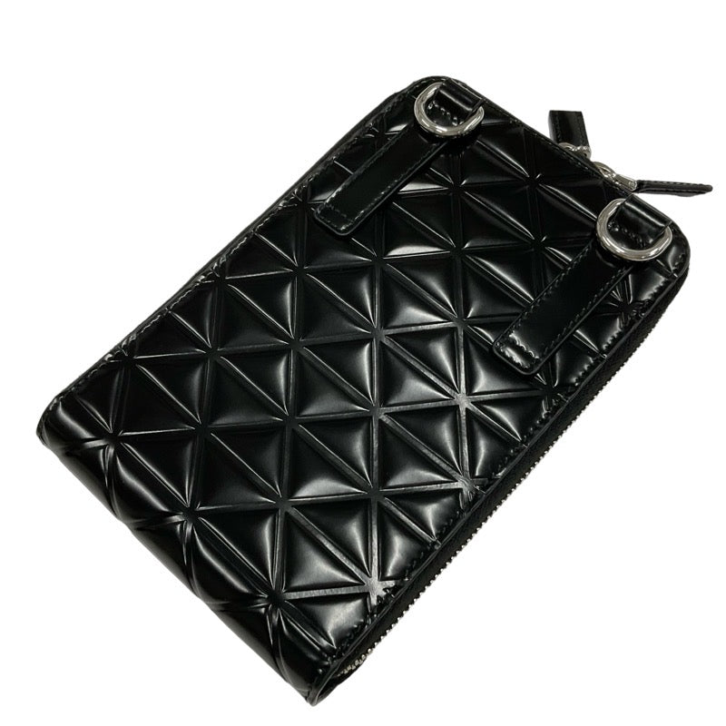 PRADA Mobile/Smartphone Accessories Black Mobile Pouch Phone Case Pochette Logo Strap