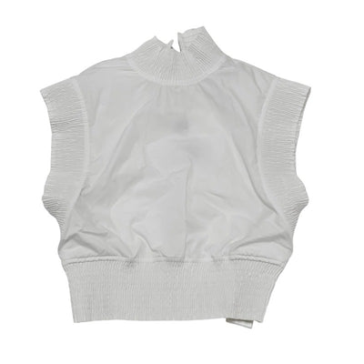 ルイヴィトン LOUIS VUITTON トップス コットン ホワイト ブラウス モノグラム ノースリーブ