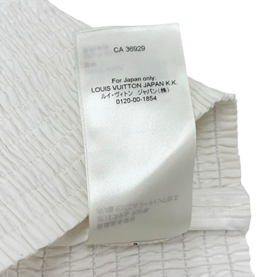ルイヴィトン LOUIS VUITTON トップス コットン ホワイト ブラウス モノグラム ノースリーブ