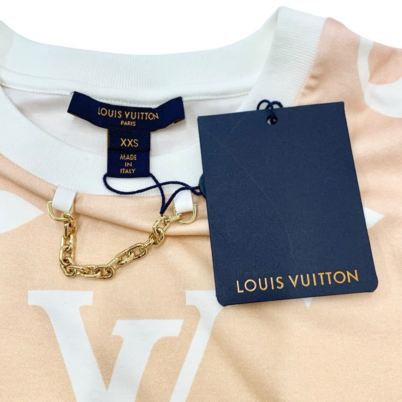 ルイヴィトン LOUIS VUITTON サンライズモノグラム トップス コットン オレンジ 未使用 グラデーション Tシャツ LOUIS VUITTON - ルイヴィトン LOUIS VUITTON サンライズ