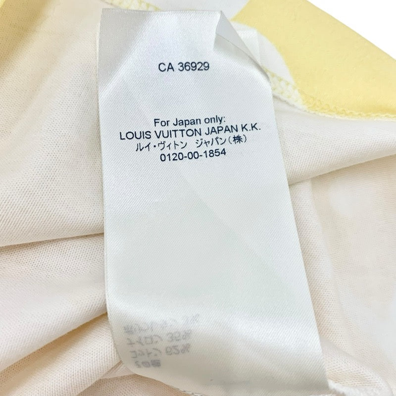 ルイヴィトン LOUIS VUITTON サンライズモノグラム トップス コットン オレンジ系 未使用 グラデーション Tシャツ