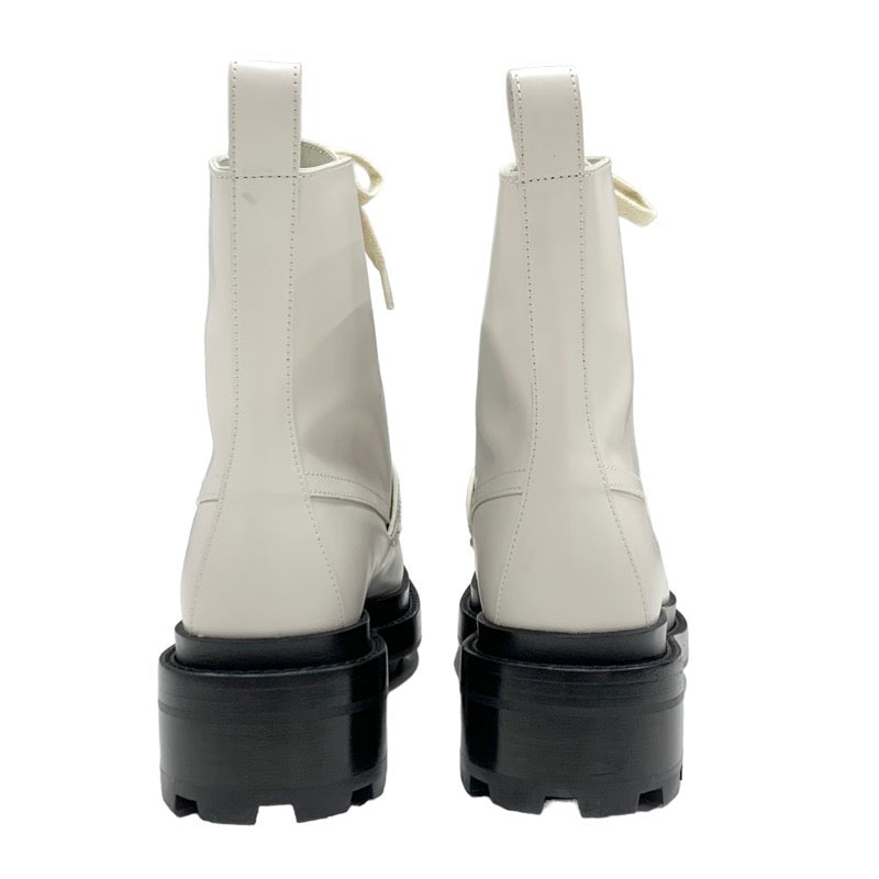 エルメス HERMES ファンク ブーツ ショートブーツ 靴 シューズ レザー ベージュ系 ケリー金具 レースアップ