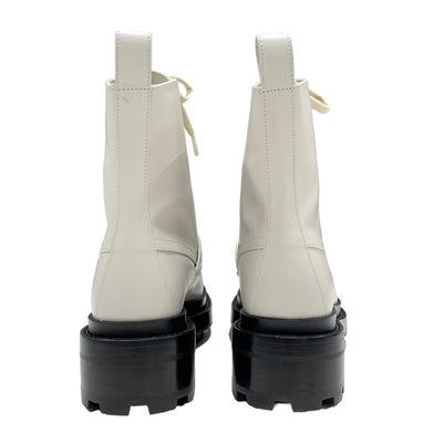 エルメス HERMES ファンク ブーツ ショートブーツ 靴 シューズ レザー ベージュ系 ケリー金具 レースアップ