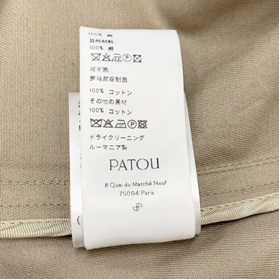 パトゥ PATOU アウター コットン ベージュ コート オーバーサイズパーカー 長靴をはいたネコ
