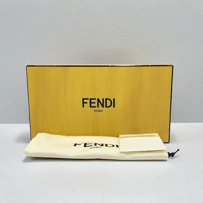 フェンディ FENDI スニーカー 靴 シューズ ファブリック ブラック ブラウン ホワイト 黒 ズッカ ロゴ