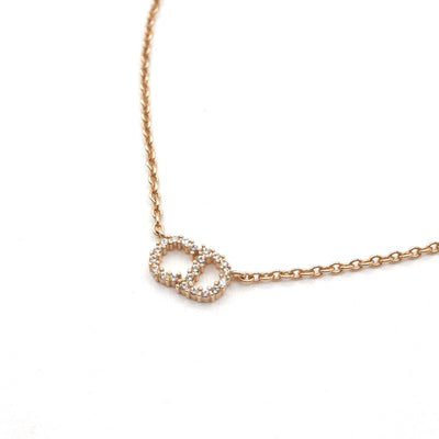 クリスチャンディオール CHRISTIAN DIOR CLAIR D LUNE ネックレス ペンダント チョーカー ゴールド ロゴ ラインストーン
