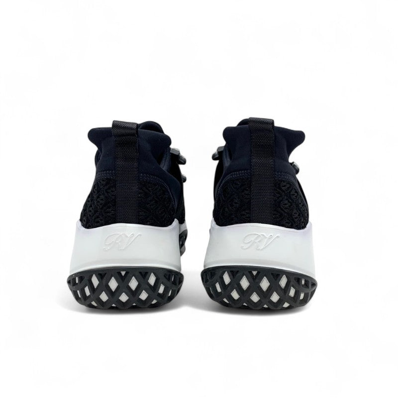 ロジェヴィヴィエ Roger Vivier ヴィヴラン スニーカー 靴 シューズ ファブリック ブラック ホワイト 黒 ストラスバックル ビジュー