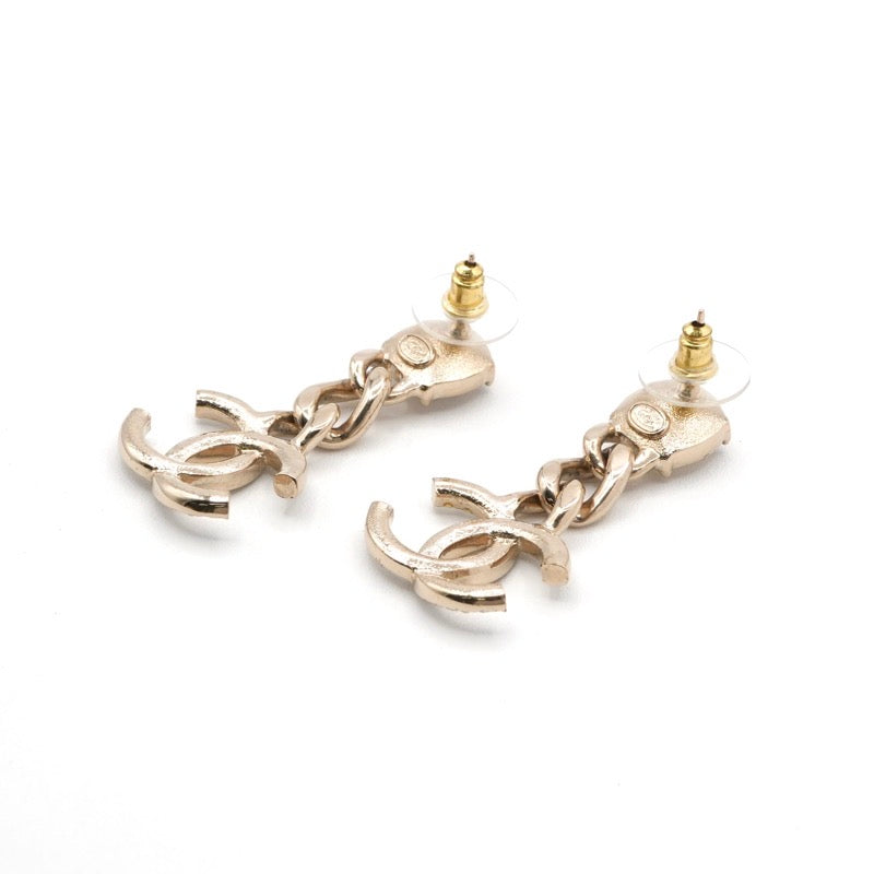 シャネル CHANEL ピアス イヤリング ゴールド ココマーク ラインストーン ビジュー