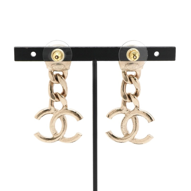 シャネル CHANEL ピアス イヤリング ゴールド ココマーク ラインストーン ビジュー