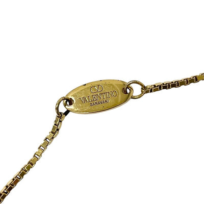 Valentino VALENTINO necklace pendant choker gold V logo