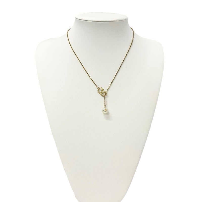 Valentino VALENTINO necklace pendant choker gold V logo