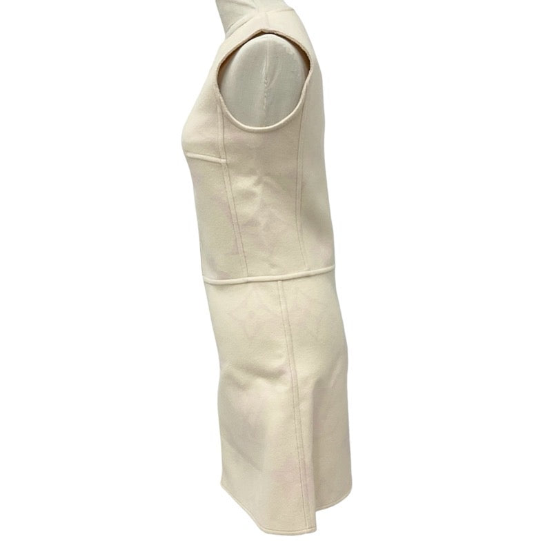 ルイヴィトン LOUIS VUITTON ワンピース ベージュ ピンク 未使用 ジャイアントモノグラム センタージップ ノースリーブ