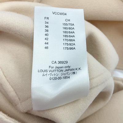 ルイヴィトン LOUIS VUITTON ワンピース ベージュ ピンク 未使用 ジャイアントモノグラム センタージップ ノースリーブ