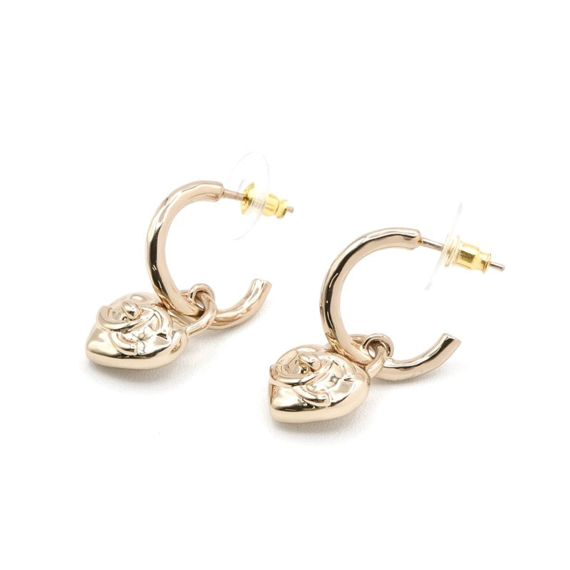 シャネル CHANEL ピアス イヤリング ゴールド フープピアス ココマーク ハート