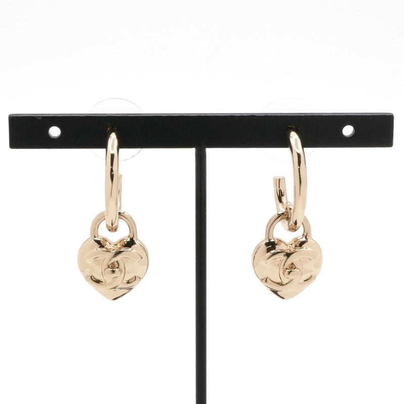 シャネル CHANEL ピアス イヤリング ゴールド フープピアス ココマーク ハート