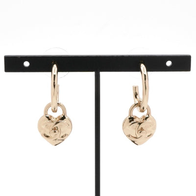 シャネル CHANEL ピアス イヤリング ゴールド フープピアス ココマーク ハート