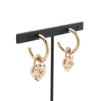 シャネル CHANEL ピアス イヤリング ゴールド フープピアス ココマーク ハート