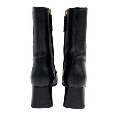 Gucci Boots, Short Boots, Shoes, Leather, Black, Gold, Horse Bit