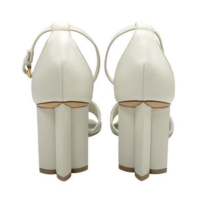 ルイヴィトン LOUIS VUITTON シルエットライン モノグラム サンダル 靴 シューズ キャンバス レザー ライトグレー ホワイト アンクルストラップ