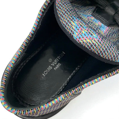 ルイヴィトン LOUIS VUITTON ボブールライン モノグラム ローファー 革靴 靴 シューズ レザー ブラック マルチカラー ダービーシューズ レースアップシューズ