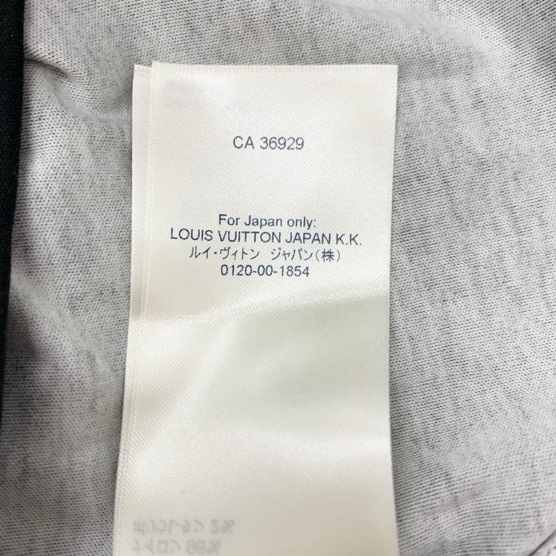 ルイヴィトン LOUIS VUITTON LVヴィテス トップス コットン ブラック ホワイト ワッペン Ｔシャツ シルバーチェーン