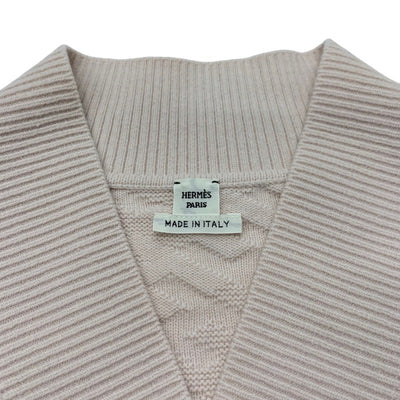 エルメス HERMES ワンピース ウール ピンク 半袖 ニット
