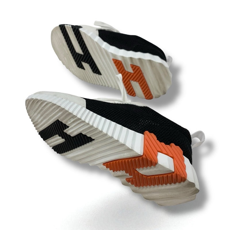 エルメス HERMES バウンシング スニーカー 靴 シューズ スエード メッシュ ブラック ホワイト オレンジ