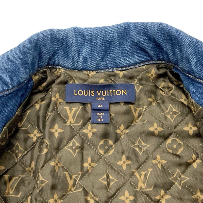 ルイヴィトン LOUIS VUITTON モノグラム アウター ネイビー ロゴ デニムジャケット キルティング