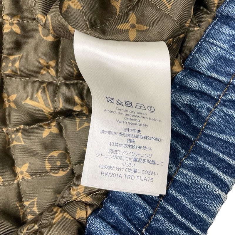 ルイヴィトン LOUIS VUITTON モノグラム アウター ネイビー ロゴ デニムジャケット キルティング