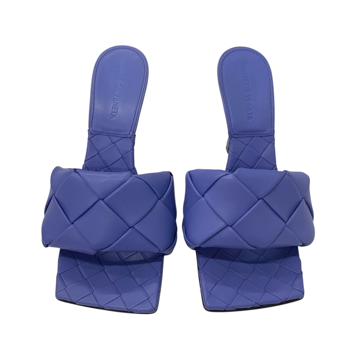 ボッテガヴェネタ BOTTEGAVENETA リド サンダル 靴 シューズ レザー パープル イントレチャート ミュール