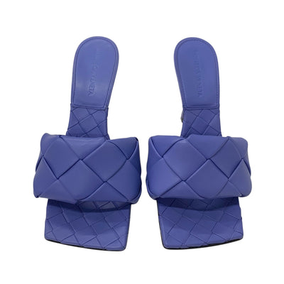 ボッテガヴェネタ BOTTEGAVENETA リド サンダル 靴 シューズ レザー パープル イントレチャート ミュール