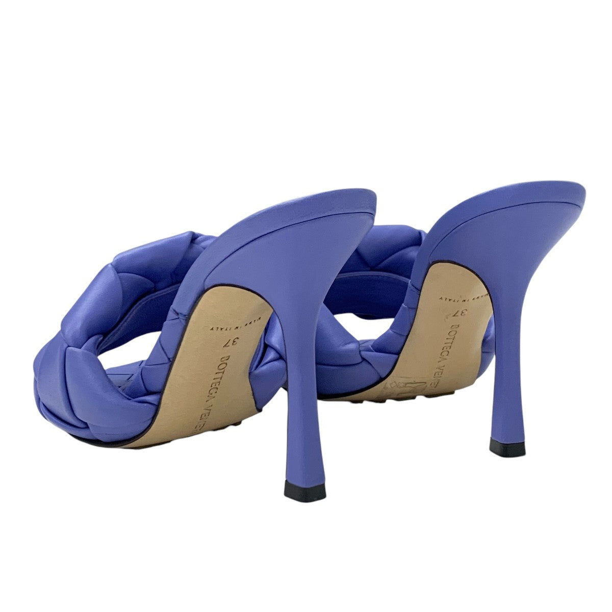 ボッテガヴェネタ BOTTEGAVENETA リド サンダル 靴 シューズ レザー パープル イントレチャート ミュール