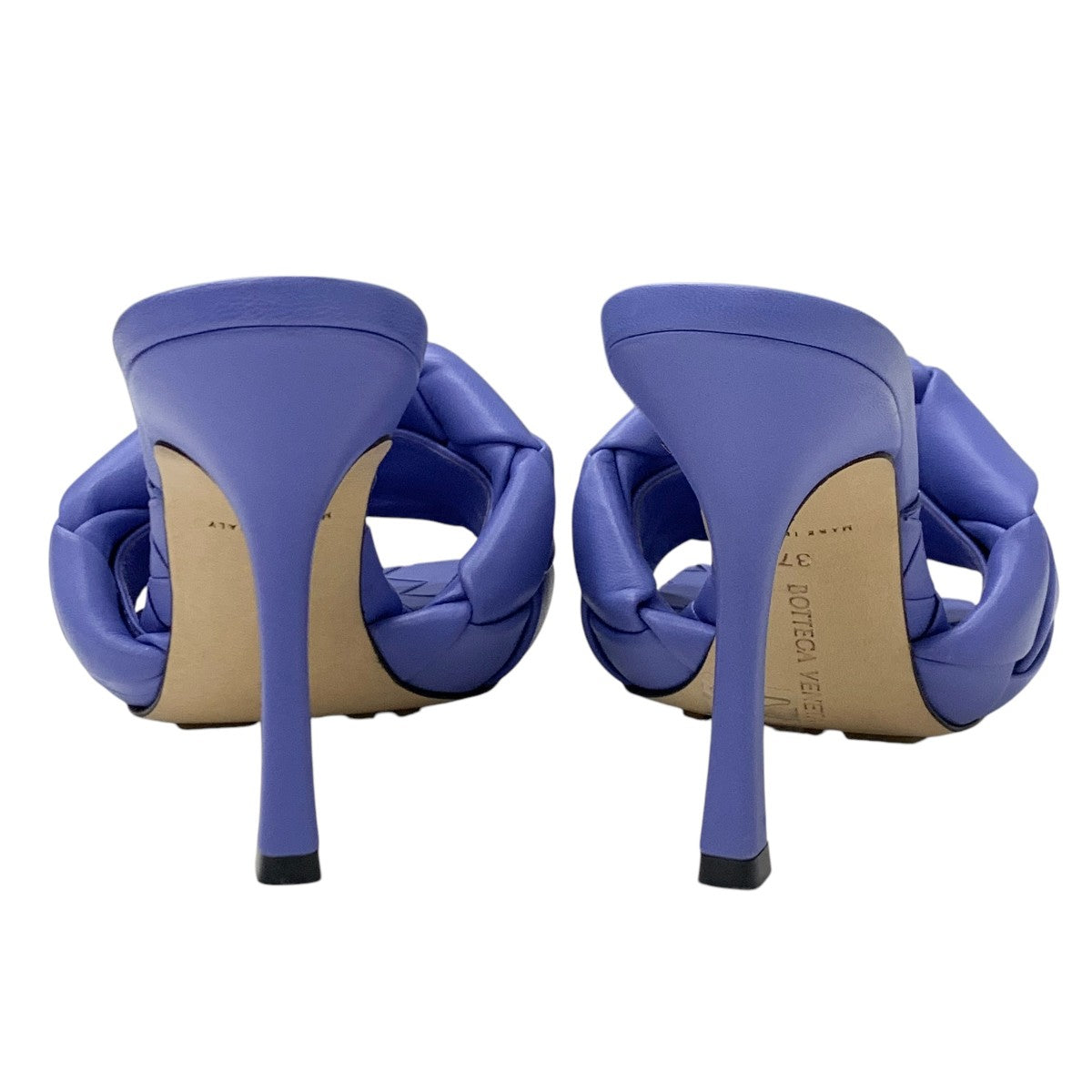 ボッテガヴェネタ BOTTEGAVENETA リド サンダル 靴 シューズ レザー パープル イントレチャート ミュール