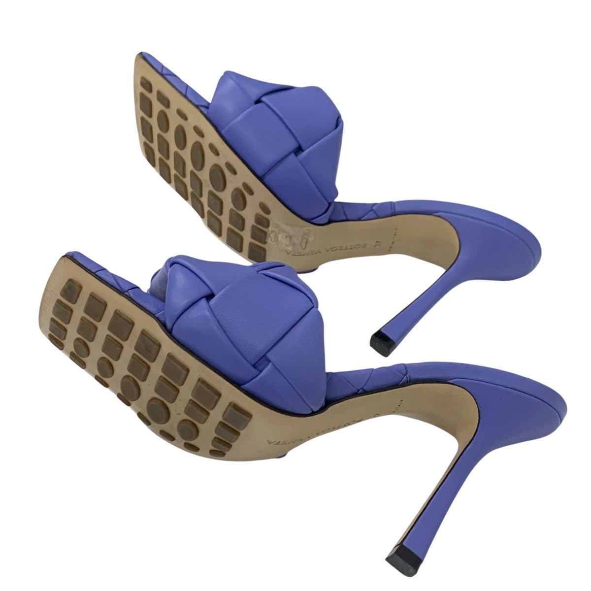 ボッテガヴェネタ BOTTEGAVENETA リド サンダル 靴 シューズ レザー パープル イントレチャート ミュール