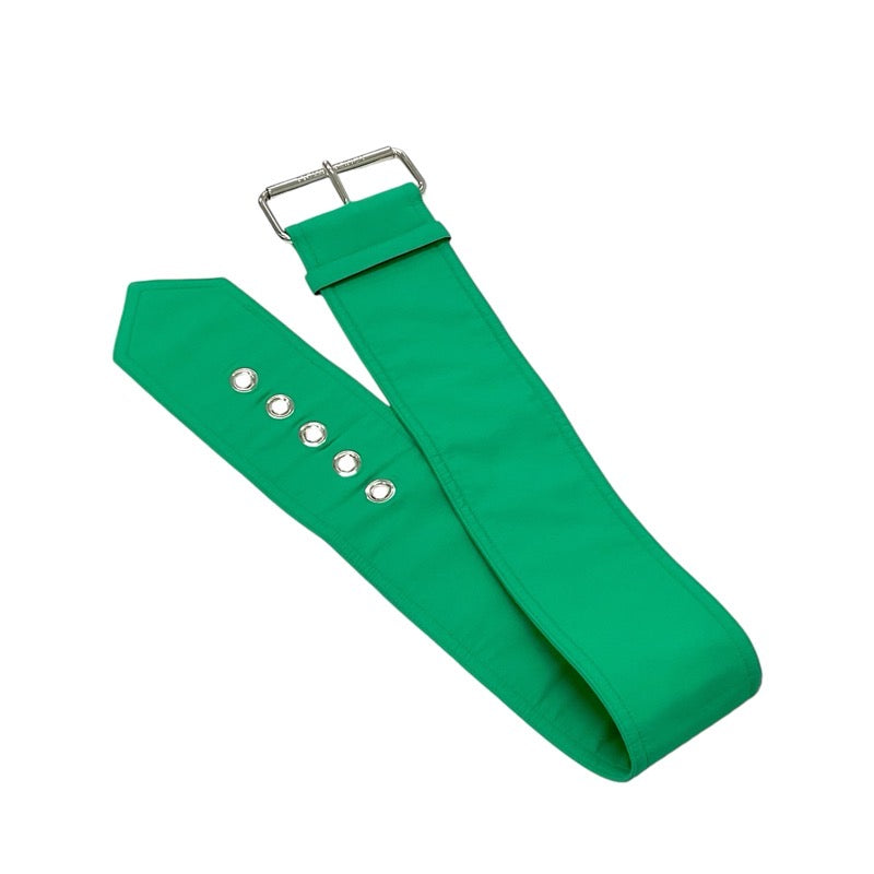 ルイヴィトン LOUIS VUITTON ワンピース コットン グリーン ブラック シャツワンピース フロントジップ 半袖 ベルト