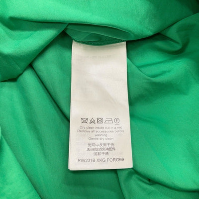 ルイヴィトン LOUIS VUITTON ワンピース コットン グリーン ブラック シャツワンピース フロントジップ 半袖 ベルト