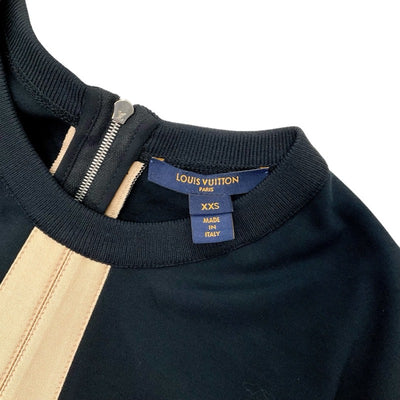 ルイヴィトン LOUIS VUITTON ワンピース シルク モノグラム ブラック ベージュ 半袖