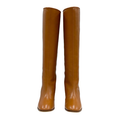 Gucci Boots Long Boots Shoes Leather Brown White Adidas Sideline