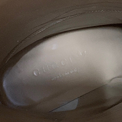 Gucci Boots Long Boots Shoes Leather Brown White Adidas Sideline