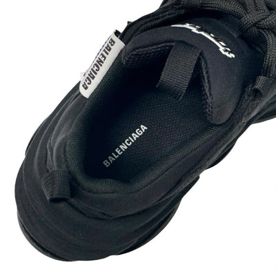バレンシアガ BALENCIAGA トリプルS スニーカー 靴 シューズ コットン ブラック 黒 未使用 ロゴ 日本限定