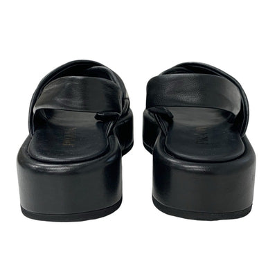 プラダ PRADA サンダル 靴 シューズ レザー ロゴ パデッドナッパ