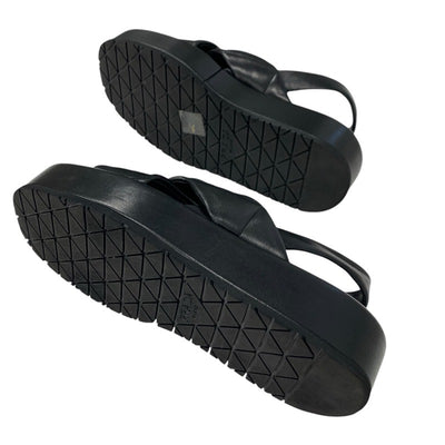 プラダ PRADA サンダル 靴 シューズ レザー ロゴ パデッドナッパ