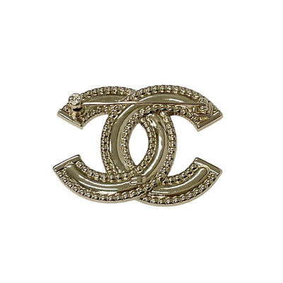 Chanel CHANEL Brooch Corsage Gold Coco Mark Rhinestone Logo